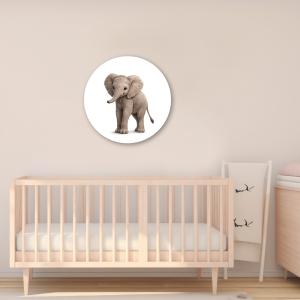 Muurcirkel schattige Olifant (Olifantje)