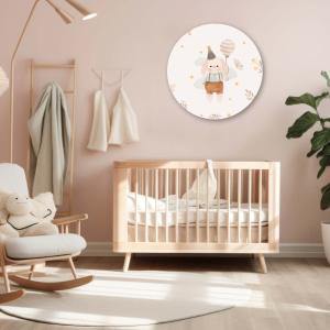 Muurcirkel Konijntje • ook te bestellen met naam / geboortedatum