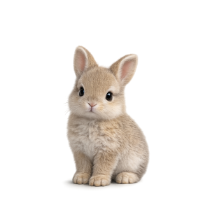 Muurcirkel schattig Konijntje